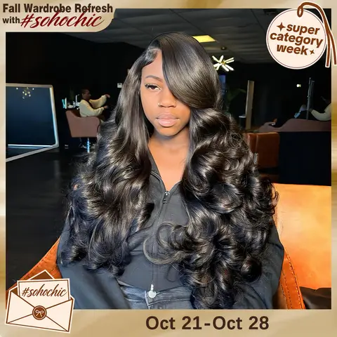 [New In] CheetahBeauty SKINLIKE Real HD lace Wigs 250% Density 13x6 Loose Body Wave HD Lace Front Wigs 13x6 Lace Front Remy Hair Brazilian Loose Body Wave Pre Plucked Natural Black wig #SohoChic #tiktokshopstockup