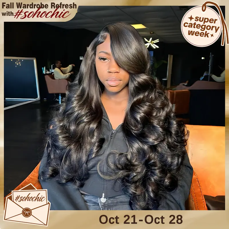 [New In] CheetahBeauty SKINLIKE Real HD lace Wigs 250% Density 13x6 Loose Body Wave HD Lace Front Wigs 13x6 Lace Front Remy Hair Brazilian Loose Body Wave Pre Plucked Natural Black wig #SohoChic #tiktokshopstockup