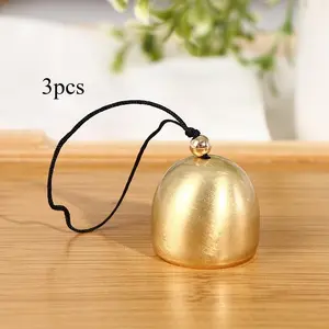 3pcs Pure Copper Metal Wind Chime Pendant, Outdoor Wind Chimes, Anti-Theft Door Decoration Ideal for Birthday, Wedding, Christmas, Event Party, Decorative