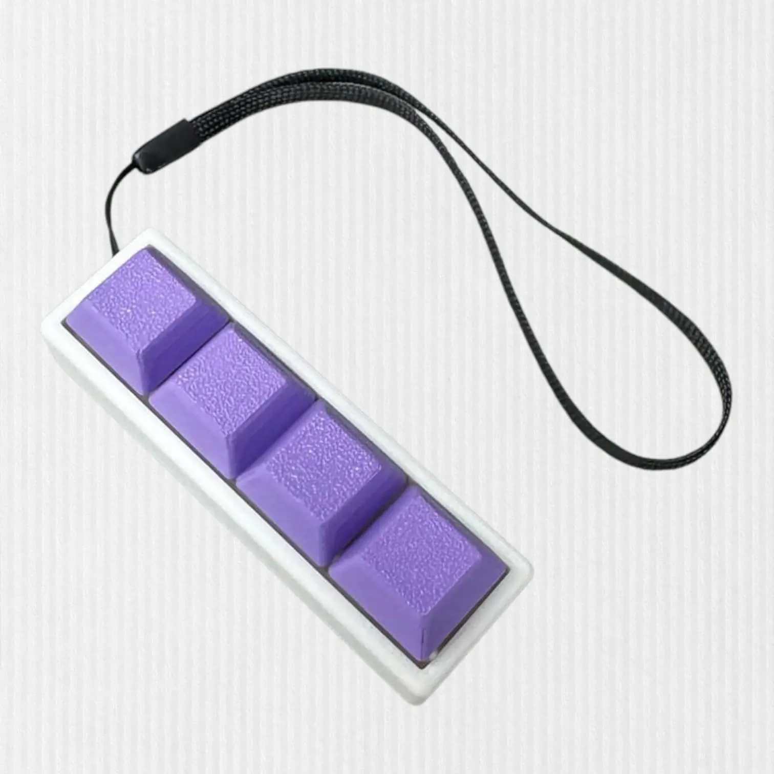 4 Key (Straight) Keycap Clicker Keyboard key Switch Keychain - 3D Printed