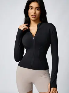 MOVA Womens Zip Up Athletic Jacket | Breathable Quick Dry Long Sleeve Activewear for Running and Fitness