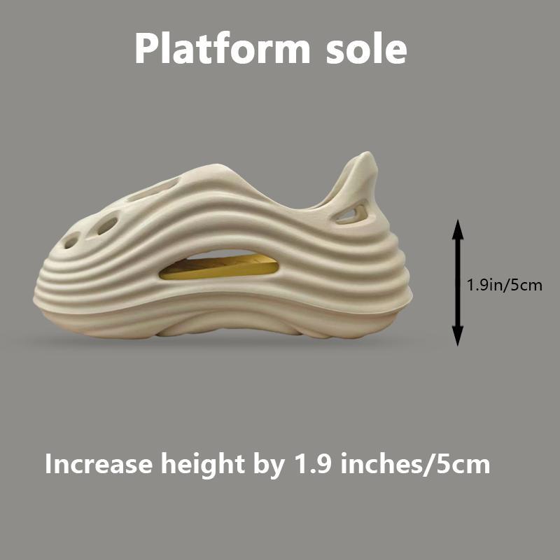 GRIP&GO Men's Alien Fashion Slip-On Sandals EVA Lightweight Outdoor Shoes Non-Slip Sole Soft Comfortable Breathable Tsinelas Black