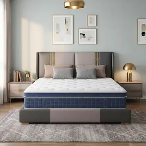 Queen Size Mattress 12 Inch | Queen Mattresses in a Box Hybrid | Medium Firm Feel Memory Foam and Individual Pocket Springs | Fiberglass Free Bed Matress | Breathable | CertiPUR-US | Upgrade