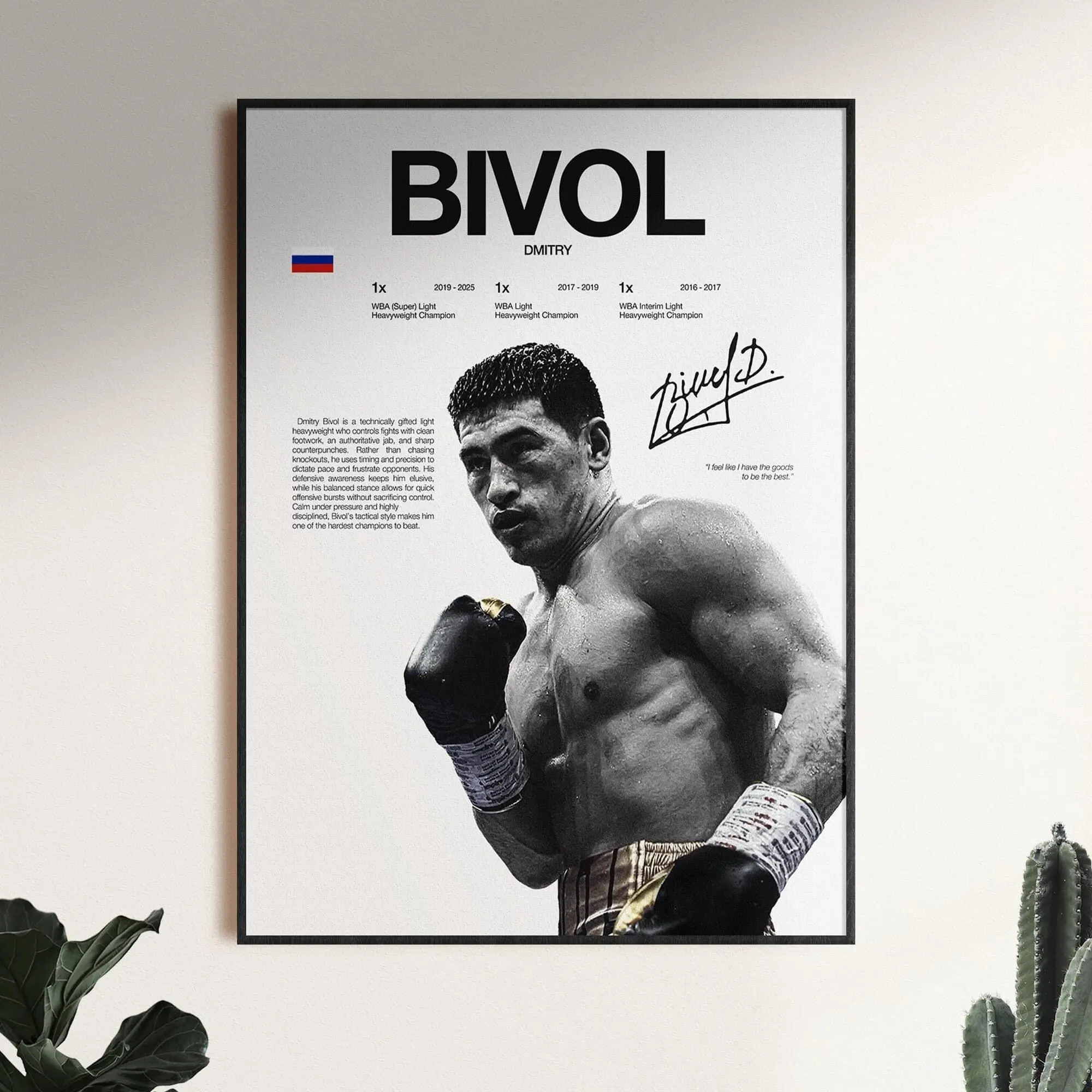 Dmitry Bivol Poster, Boxing Wall Print, Digital Download, Boxer Poster, Russian Boxer, Gym Poster, Boxing Fan Room Decor Gift, Middleweight
