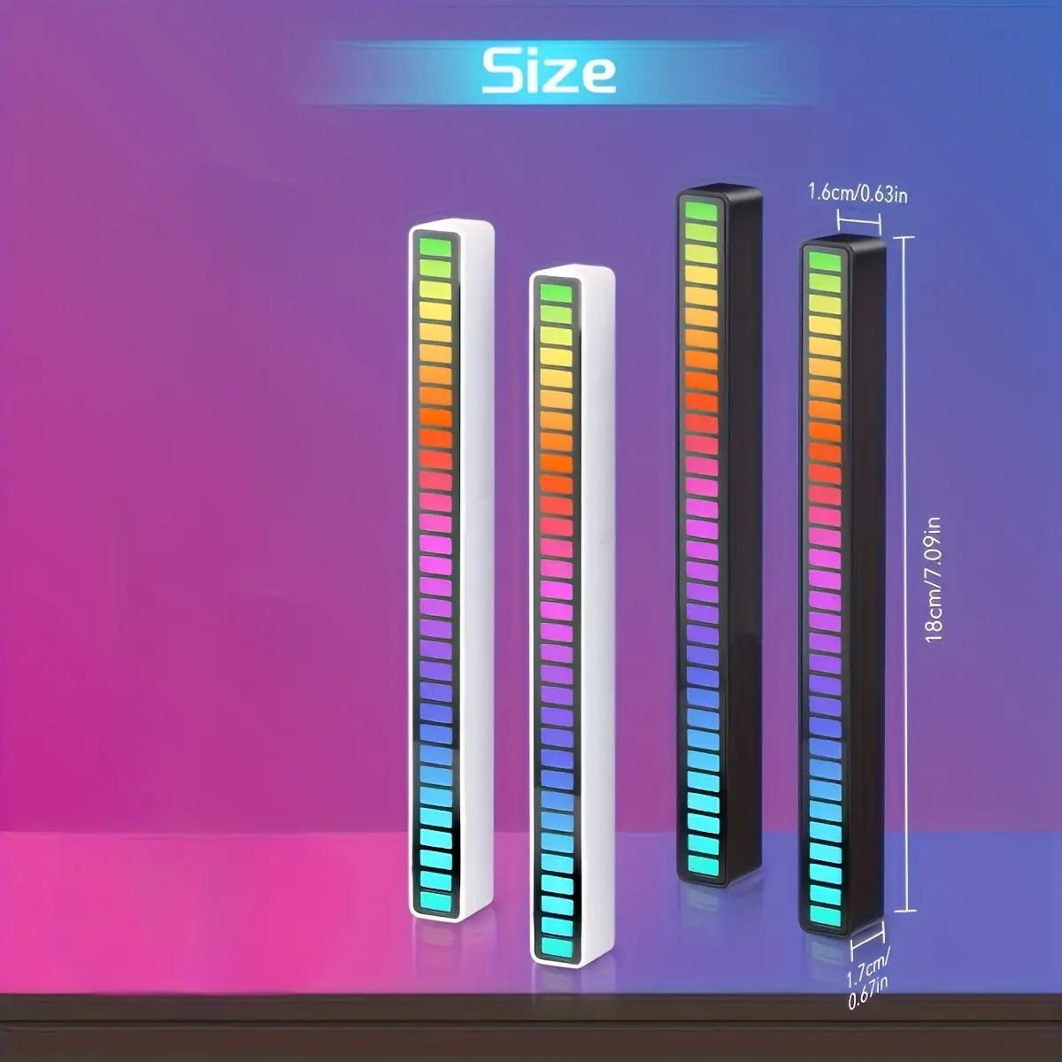 [2/4pcs Set] Smart LED Light Bars with Rgb Music Sync with USB Power Supply, Music Synchronization, Game Room Atmosphere Creation/preferred Office Desk Decoration