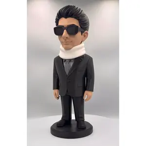 Chrissy Moltisanti Neck Brace Edition Iconic Mobster Figurine - 10.5in Mini & 18.5in Standard Statue, Artistic Gifts for Room Decor