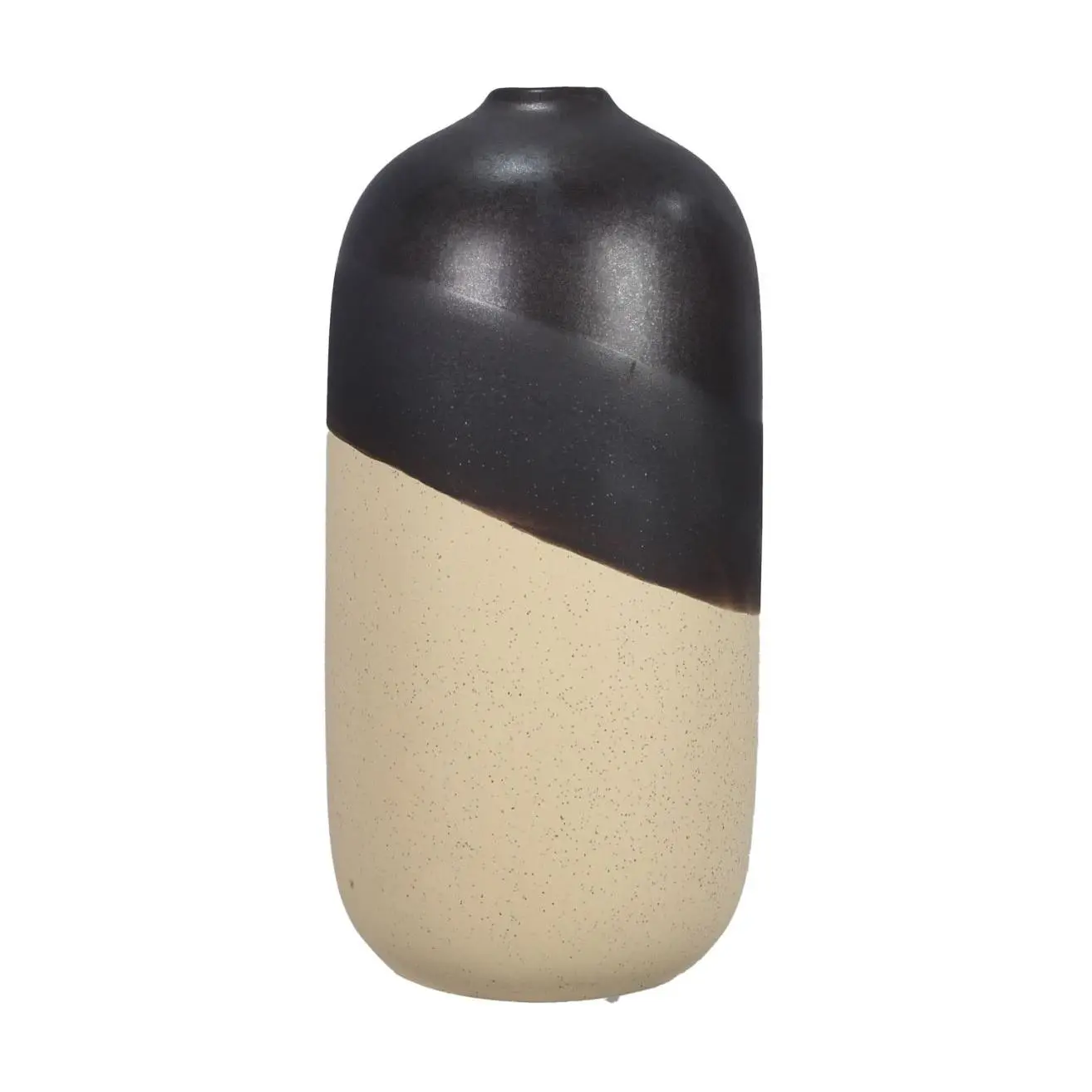 Young's Ceramic Black Dipped Vase Young's Ceramic Black Dipped Vase