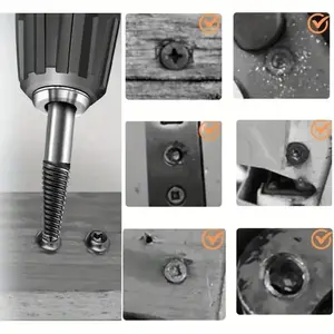 High Carbon Steel Core Removal Set, Thread Cutting Tool for Faucets & Pipes, Durable Metal Screw Extractor Kit, Essential Plumbing Tools