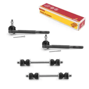 4 PC Front Stabilizer Bar Link and Outer Tie Rod End Kit  97345MT