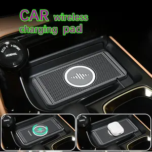 Soft Rubber   Charger Charging Pad 15W Non-Slip Mat Holder Fast Charger   Phone Charger  Storage Compartment Armrest Box  Charger DIY Increase   Charging Function Reusable Ozone Safe Air Horn Kit car wireless