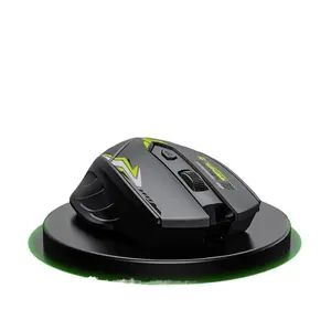 Wireless Mouse Dual Mode Bluetooth Mouse Mecha Version Wireless Mouse Silent Rechargeable Office Computer Mouse