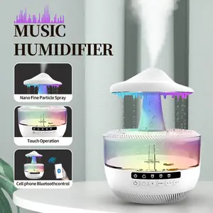 Cool Mist Humidifier with Bluetooth Speaker: 7-Color LED + Air Purification + Essential Oil Diffusion + Timer, Cozy Tic Decor Gadgets