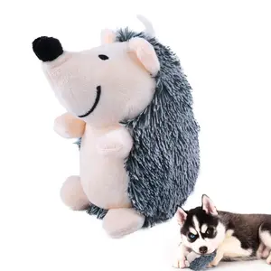 Plush Hedgehog Toy Squeaky Dog Toy Durable Plush Toy Suitable for Small Medium Large Dogs, Interactive Pet Chew Toy Model Xinghao No Ca Prop 65