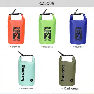 Idrybag New Color 2L Waterproof Dry Bag, Ipx6 Water-Resistant PVC Material, Ideal for Travel Kayaking Boating Beach Use, Boating Accessories, Dry Bags Waterproof