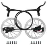 BUCKLOS HB-323 High-Quality Hydraulic Disc Brake Kit for Bicycle, E-Bike, City Bikes - Ergonomic Aluminum Alloy Build, Dual Piston Brakes, 160mm Rotors, IS/PM Mounting Adapter, 22.2mm Handlebars Fit, Easy Install Cycling Components