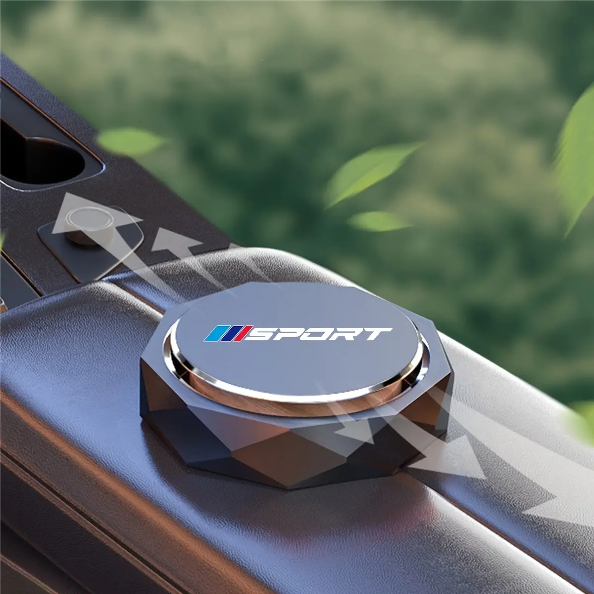 BMW Car Air Freshener Aromatherapy Diffuser - Finger Twist, Compact, Botanical Essential Oil Compatible, High-Temperature Resistant, Sleek Metallic Finish, Even Fragrancing - Car Interior Dispenser for Various BMW Series (1,3,5,7,2,4,6,X1,X3,X5,X6,X4)