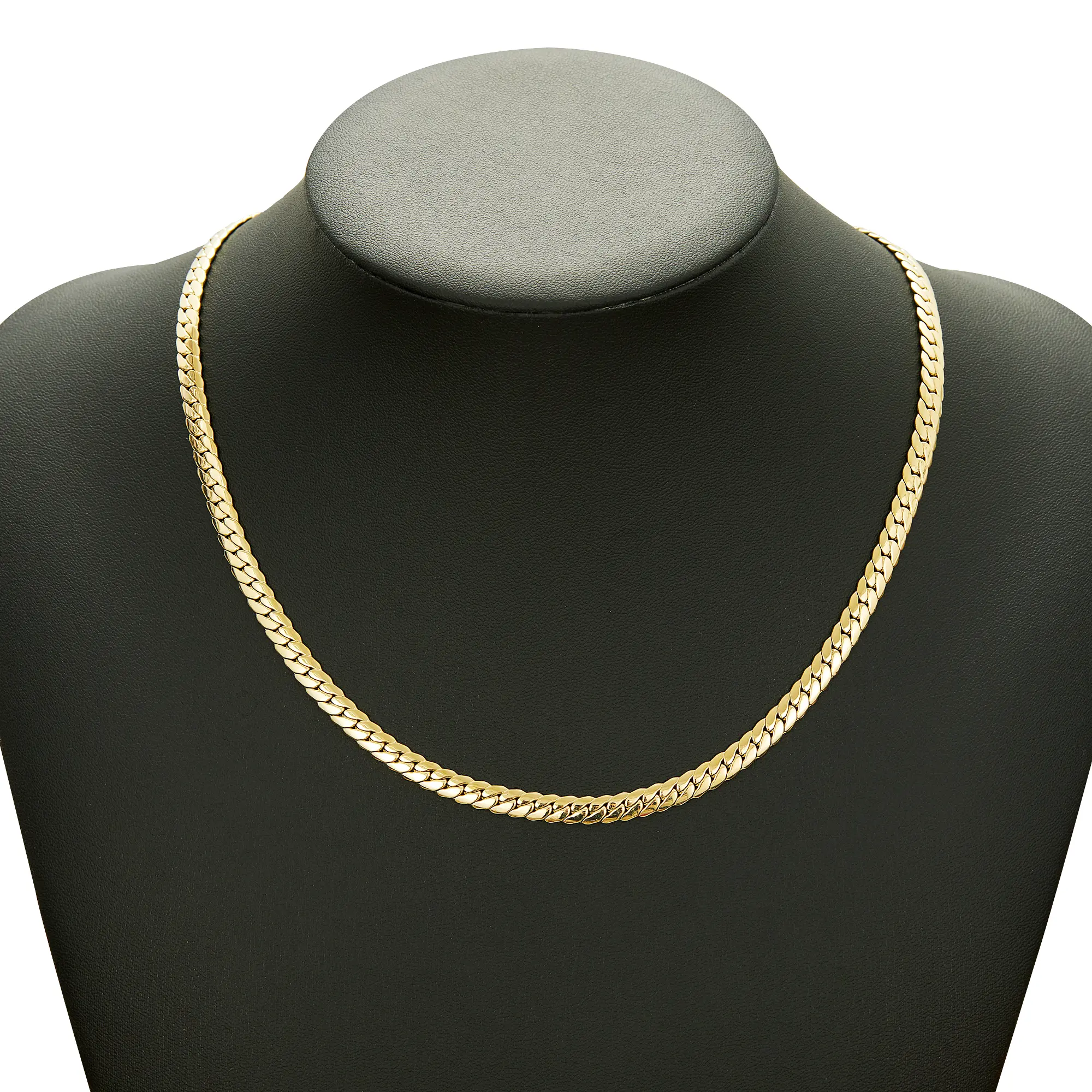 14K Gold-Plated Snake Chain Necklace – 8mm Width, 18/24-Inch Length – Exquisite Jewelry Gift