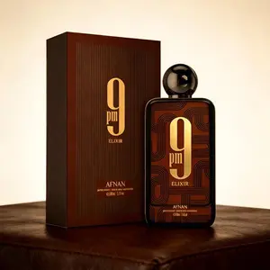 Afnan 9 PM Warm Spicy Signature Long-Lasting Fragrance, 3.4 Fl Oz Unisex Perfume for Day & Night Wear