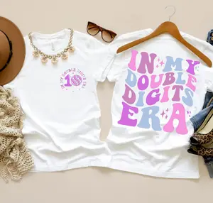 In My Double Digits Era Shirt, Birthday Girl Shirt, 10 Years Old Birthday T-Shirt, Ten Birthday Sweatshirt, 10th Birthday Gift, Gift for Girl, In My Birthday Era Merch Shirt, Birthday Party Shirt, Gift for Him, Gift for Her R3HJUD