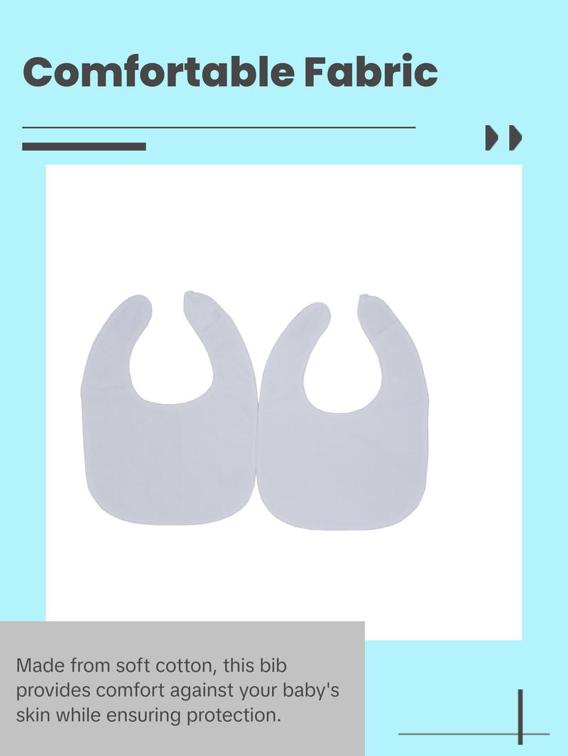 Primo Passi 10Pk Neutral Bibs for Baby - Stay Dry
