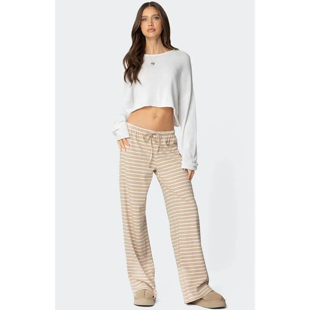Edikted Women's Jona Stripey Slit Pants