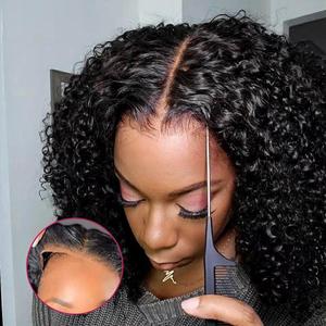 Bling Hair Glueless Wigs Deep Wave Human Hair Wig 6x4 Pre-Cut Curly Water Wave 5x5 7x5 9x6 Lace Closure Wigs 180% Density Ready Go Wigs For Women