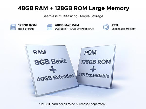 P10 10.1" Android 16 Tablet with Keyboard & Pen, case, 48GB+128GB, 7000mAh, 90Hz Display, Unisoc T310 Quad-Core, Dual Speakers, Gemini AI Tablet, Blue