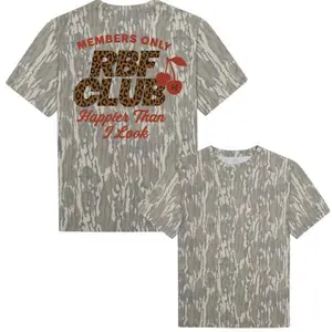 Unisex RBF Club MHC Mossy Oak Bottomland Camo Printed Shirt, Hunting 3D Tee, Camo Shirt, T Shirt 3D Camo, Style T Shirt 3D Camo