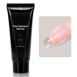30ml Poly Gel, 30g Nail Extension Gel, Clear Builder Enhancement for Beginner & Professional Nail Art Salon DIY at Home Manicure Nail Care UV Gel Manicure