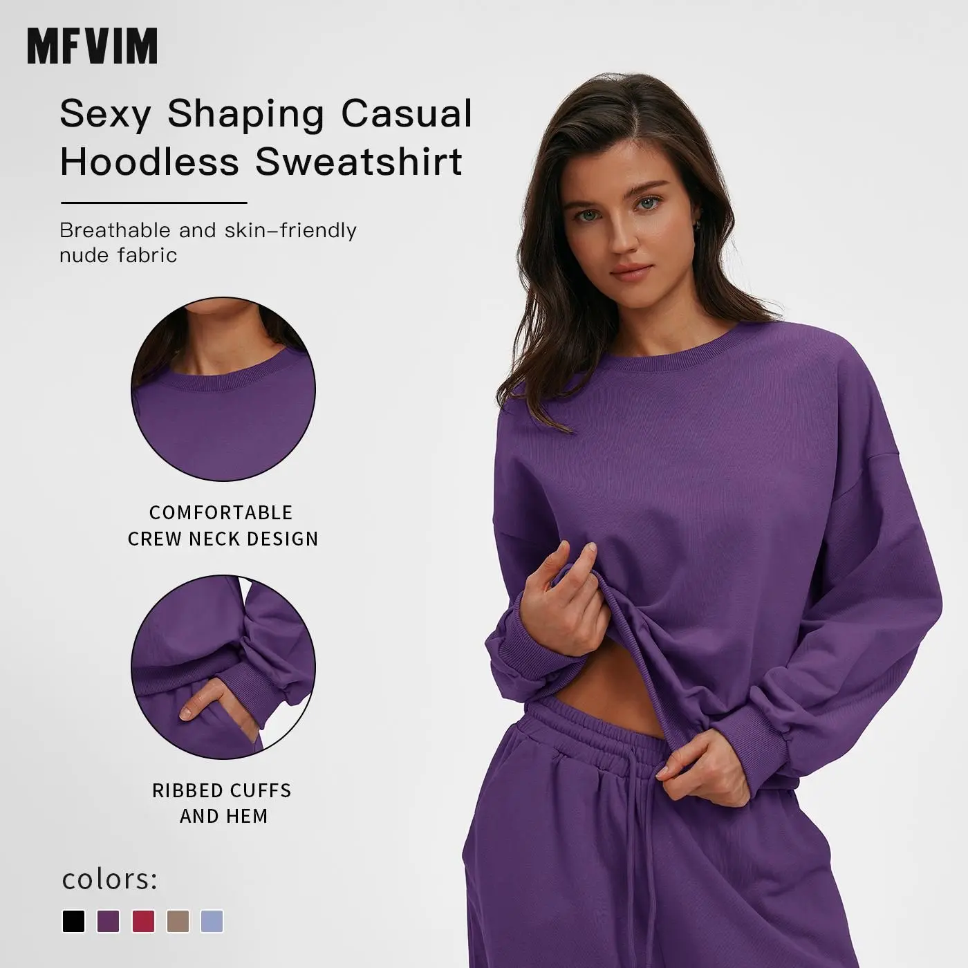 Quick Dry Long Sleeve Yoga Top for Women MFVIM - Tight-fitting Sports Shirt for Pilates, Running, Fitness & Gym Workouts, Comfortable Activewear