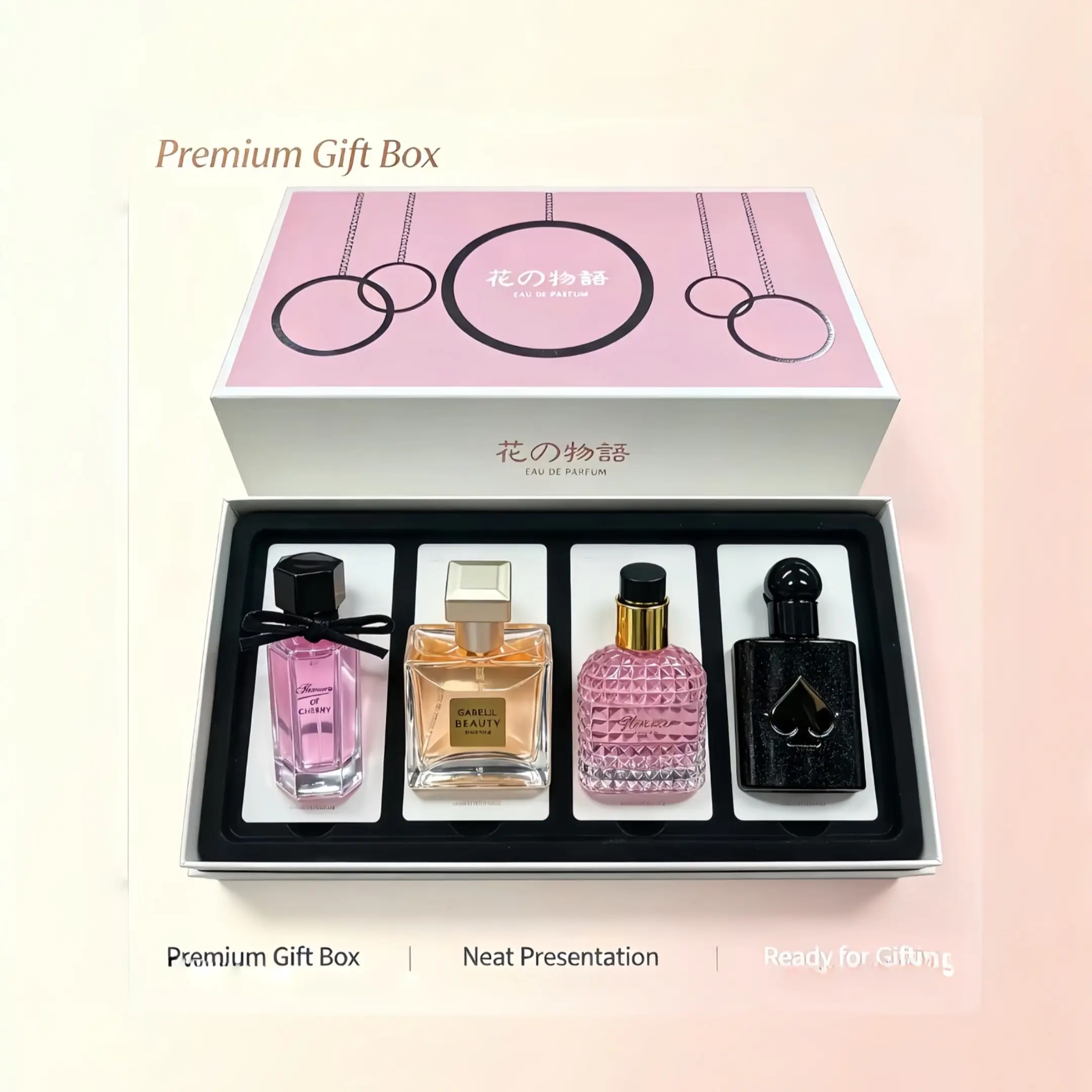 Floral Story Women's Perfume Gift Set | Floral, Fruity & Aromatic Essences | 3x25ml + 30ml Total | Perfect Gift for Her, Perfume for women/Perfume for men//Long lasting perfume