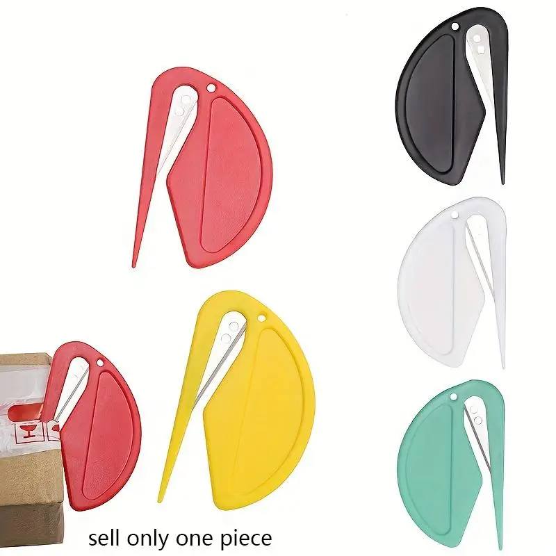 Mini Multifunctional Plastic Envelope Cutter, 1 Count Portable Envelope Opener, Safety Paper Cutter for Home School Office, Cutting Supplies, Office A