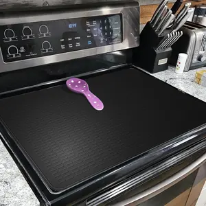 Electric Stove Top Covers - Silicone Stove Top Protector for Glass Top Stove - 28 x 20in RV Stove Top Covers - Dish Drying Mats For Kitchen