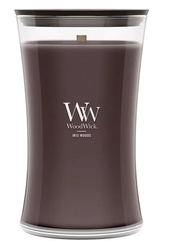 IRIS WOODS WoodWick 22oz Large Jar Candle Burns 180 Hours