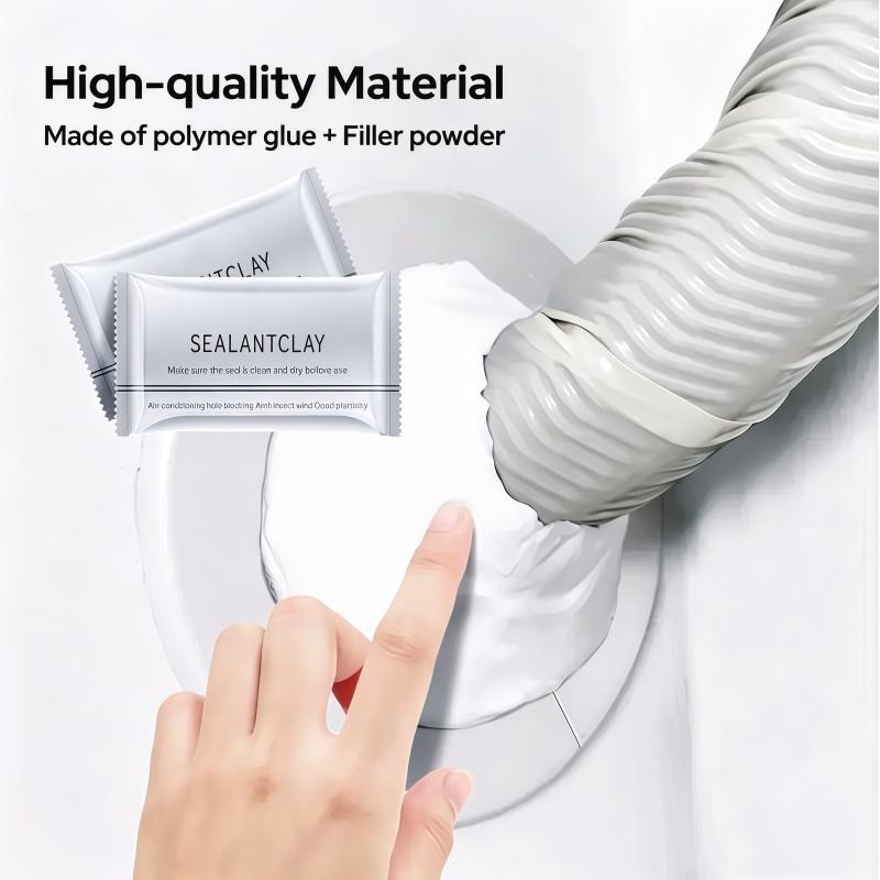 6-Pack of New Waterproof Sealant Putty: Quick-Repair Putty for Sealing Wall Holes, Drain Connections, Wall Openings, and Air Conditioning Vents—An Everyday Essential 6-Pack of New Waterproof Sealant Putty: Quick-Repair Putty for Sealing Wall Holes, Drain Connections, Wall Openings, and Air Conditioning Vents—An Everyday Essential