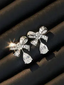 1 Pair Luxury Cubic Zirconia Drop Teardrop Earrings For Women For Wedding Engagement Anniversary Party Jewelry Valentine's Day Gift