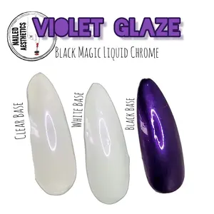 Violet Glaze | Purple Pearl Chrome, Purple Chrome, Chroming Liquid for Nails