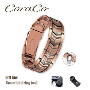 Copper Bracelet for Men 3X Strength, Copper Jewelry with Powerful 3800 Gauss Magnets, Premium Fold-Over Clasp, Jewelry Gifts for Men Wearable SpringStatements