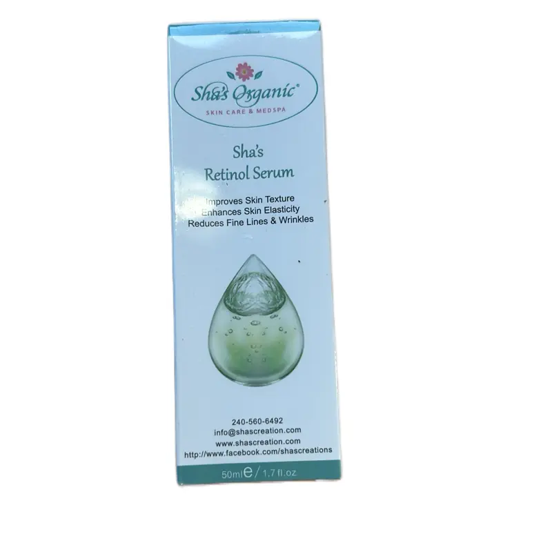 Sha's Retinol Collagen Serum - For Anti-Aging, skin texture, Skin elasticity, fine lines and wrinkles and Daily Skincare Flower