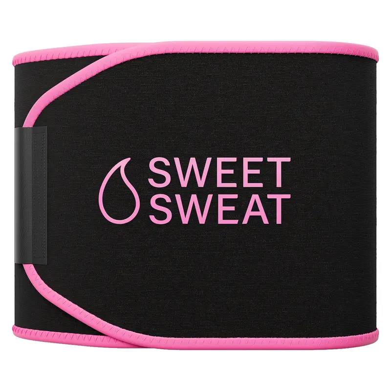 Sports Research Sweet Sweat Waist Trimmer - Premium Sweat Enhancing Fitness Band for Women & Men