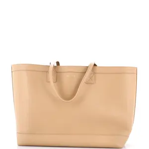 Pre-owned BURBERRY Leather Tote Bags REBAG Shopping Tote with Check Canvas Interior Medium by Rebag