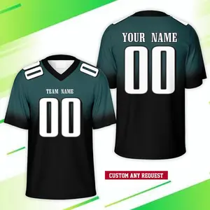 Personalized Name Number Football Team Jersey, Custom Gradient Color College Football Jersey, Game Day Outfit For Kids Adult Football Lover BNJ