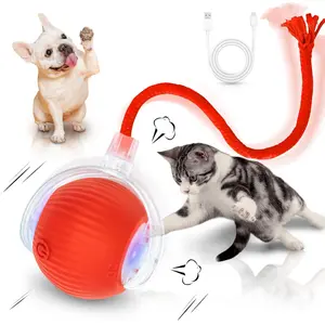 PetPulse Interactive Dog Cat Toys Durable USB Rechargeable Automatic Rolling Ball with Obstacle Avoidance for Small Medium Large Pets