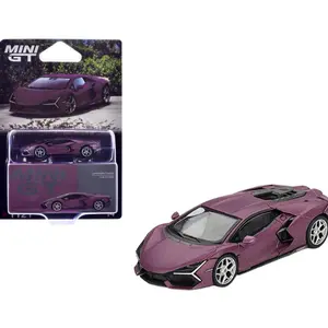 Mini GT Lamborghini Revuelto Viola 30th Matt Purple Metallic Limited Edition 1/64 Diecast Model Car