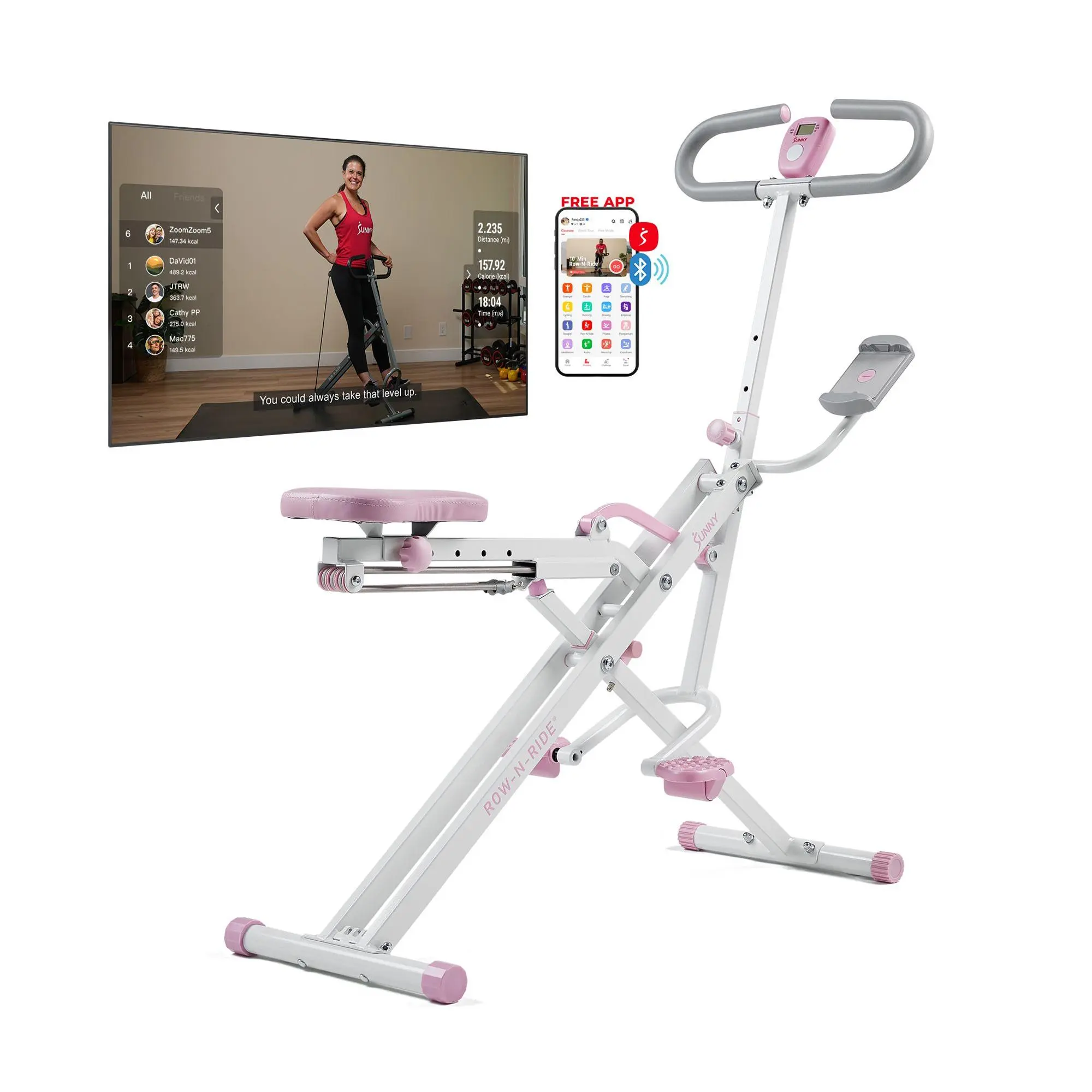 Sunny Row-N-Ride Squat & Glute Machine Sunny Row-N-Ride Squat & Glute Machine