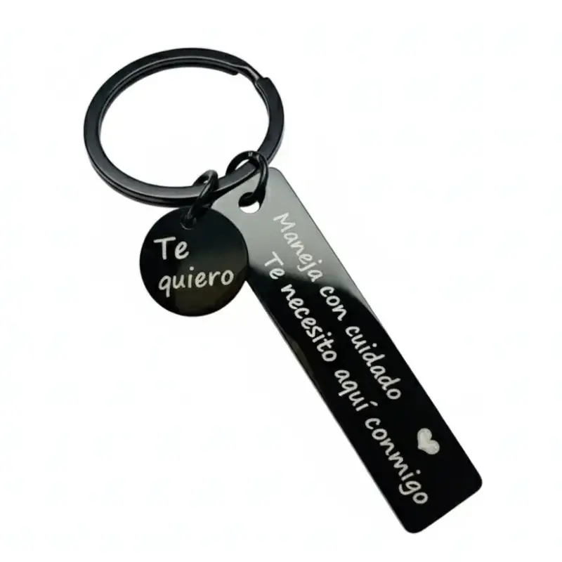 Drive Safe Keychain for Boyfriend - Letter Personalized Keychain - Perfect Gift for Birthday Valentines Day - High-Quality Stainless Steel - Unique Letter Design