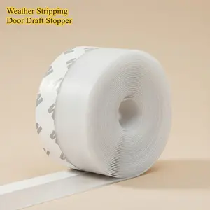 Universal Door Bottom Seal Strip - Soundproof Door Draft Stopper Under Door Gap Blocker, Weather Stripping for Interior/Exterior Doors, Self-Adhesive Pest & Draft Guard for Home Energy Saving