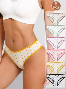 HOTCOM Women’s Polka Dot Seamless Panties – Cute Korean Style, Smooth Fit & Comfy Everyday Pieces