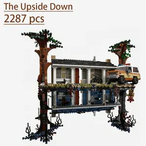 2287 Pcs the Upside Down Building Blocks Toy Set, Building Blocks Model, Educational Construction Kit for Kids, Creative Playset for Children Ages 3+
