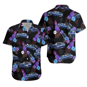 Subaru Tropical Unisex Hawaiian Aloha Shirts Style 3D Printing Summer Casual Loose Short Sleeve Shirt Street Men Menswear Top